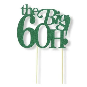 All About Details Green The Big 6OH! Cake Topper